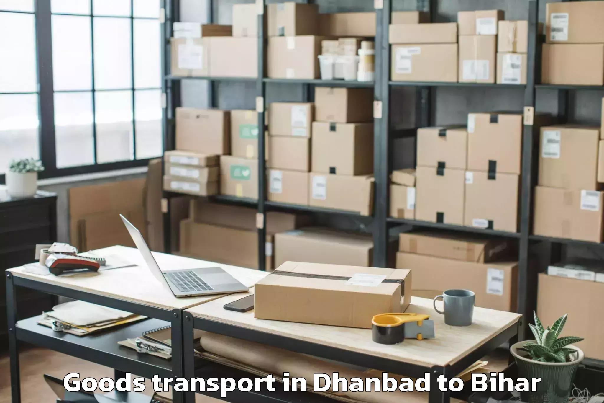 Top Dhanbad to Luckeesarai Goods Transport Available